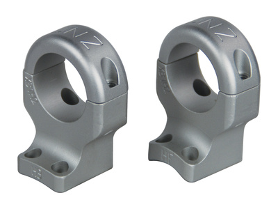 Hunt Masters Two Piece Mounts Browning X-Bolt 4 Screws One Inch High Silver
