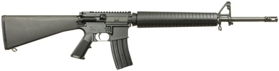 Star-15 A3 5.56mm NATO 20 Inch Chromemoly Steel 1X9 Twist Match Barrel A2 Buttstock A3 Flat Top Receiver Black Includes Forward Assist and Dust Cover 30 Round