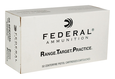 Federal Range and Target Handgun Ammunition .38 Special 130 Grain Full Metal Jacket