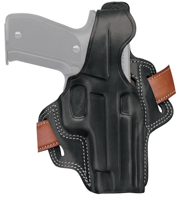 Fletch High Ride Holster For Colt/Dan Wesson/Ruger/Smith & Wesson L Frame/Taurus 4 Inch Barrel Black Right Hand