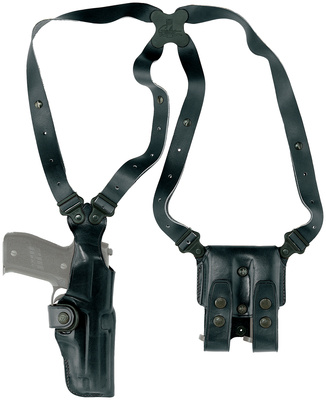 Vertical Shoulder Holster System For Glock 17/22/31 Black Ambidextrous