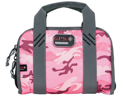 Double Compact Pistol Case Pink Camo
