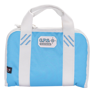 Double Compact Pistol Case Robin Egg Blue