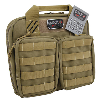 Tactical Double +2 Pistol Case Tan