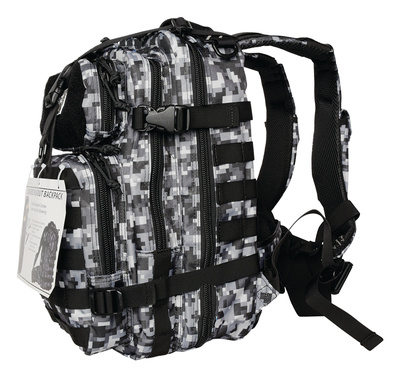 Tactical Loaded Bugout Backpack Gray Digital