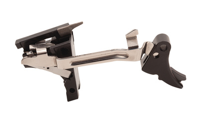Fulcrum Drop In Trigger Kit Black Trigger Pad with Black Safety for Gen 1/2/3 Glock 22/23/24/27/31/32/33/35