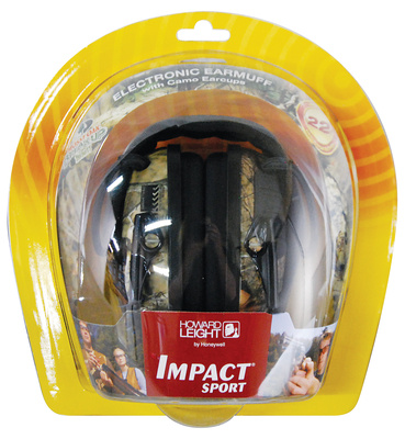 Impact Sport Folding Electronic Earmuff Camouflage Earcups