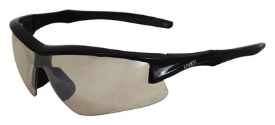 Uvex Extreme Adadia Safety Glasses Black Frame/Mirrored Indoor-Outdoor Lens