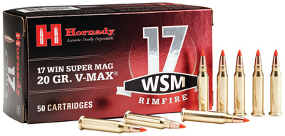 17 Win Super Mag .17 Winchester Super Magnum 20 Grain V-Max Bullet