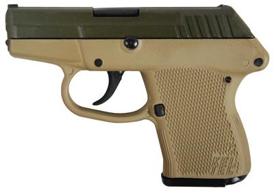 P-32 .32 ACP 2.68 Inch Barrel Cerakote OD Green Slide Cerakote Tan Grip/Frame Double Action Only 7 Round