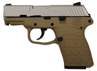 PF-9 9mm Luger 3.1 Inch Barrel Nickel Boron Slide Tan Grip/Frame Double Action Only 7 Round