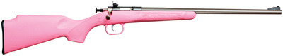 Model 221 Youth With Lock .22 Long Rifle 16.125 Inch Barrel Stainless Steel Finish Pink Synthetic Stock Single Shot