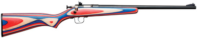 Model 253 Youth With Lock .22 Long Rifle 16.125 Inch Barrel Blue Finish Red White and Blue Laminated Stock Single Shot