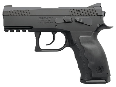 Sphinx SDP Compact Alpha 9x19mm 3.7 Inch Barrel Interchangeable Back-Straps Black 10 Round