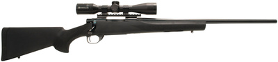 Howa/Hogue Package .270 Winchester 22 Inch Barrel Blue Finish Hogue Overmolded Stock Black Finish Nikko Stirling Panamax 3-9x40mm Half Mil Dot Reticle Riflescope With Rings/Base 5 Round
