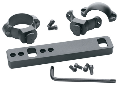 1 Inch Rings and Base Combo Dual Dovetail Medium Matte
