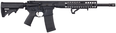 International Direct Impingement Rifle .300 AAC Blackout 16.1 Inch Spiral-Fluted Threaded Barrel NiCorr Treated LWRC Compact Stock Black 30 Round