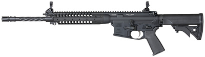 IC-Enhanced 5.56mm NATO 16.1 Inch Spiral Fluted Threaded Barrel Black Anodized Finish Adjustable Stock MOE Grip 10 Round - CA Compliant