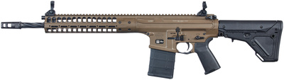 REPR Rapid Engagement Precision Rifle 7.62x51mm NATO 16 Inch Spiral Fluted Barrel Threaded 5/8x24 Skirmish Sights Magpul Stock Cerakote Patriot Brown Finish Black Furniture 20 Round