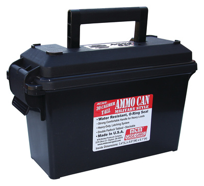 Military Style Ammo Cans Tall .30 Caliber Black