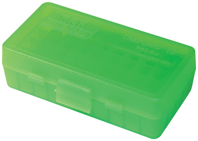 MTM P50 Fliptop Box Handgun .380-9mm Clear Green
