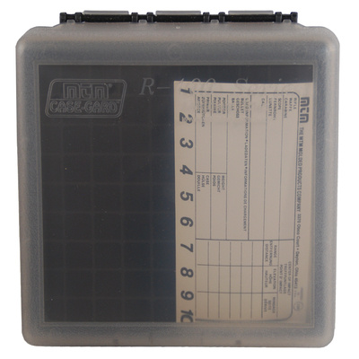 MTM RM-100 Rifle Ammo Box .22-250/.308/.243 Clear Smoke/Black