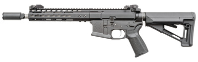 Generation 3 CQB, Semi-automatic Rifle, 300 AAC Blackout, 10.5" Barrel, Black Finish, Magpul STR Stock, MIAD Grip, Back Up Iron Sights, 30Rd, NSR-9 Handguard, Raptor Ambi Charging Handle, AAC 51T Blackout 02000077