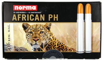 NORMA African PH .416 Remington Magnum 450 Grain FMJ