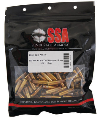 SSA Unprimed Brass By Nosler .300 AAC Blackout