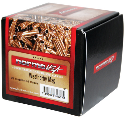 Weatherby Unprimed Brass Cases .375 Weatherby Magnum