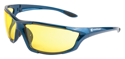 S&W Major Full Frame Shooting Glasses Blue Frame Amber Lens
