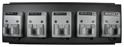Pelican Fast Bank Charger For 7060 LED Flashlights Holds Five