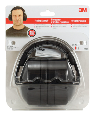 3M Folding Earmuffs 25dB Black