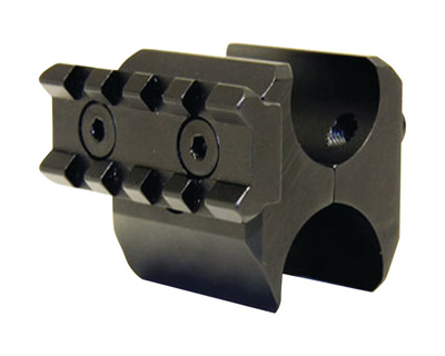 Tactical Shotgun Barrel Clamp Accessory Rail With QD Sling Swivel Black