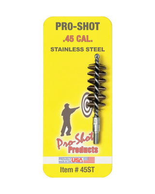 Stainless Steel Pistol Bore Brush .45 Caliber