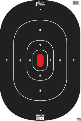 Splatter Shot Silhouette Inserts Heavy Tag Paper 12x17 Inches 100 Pack