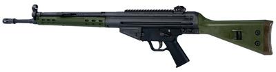 Model PTR 91 G.I. R .308 Winchester/7.62 NATO 18 Inch Match Grade H&K Profile Tapered Barrel Classic H&K Fixed Polymer Stock OD Green 10 Round MA and NJ Compliant
