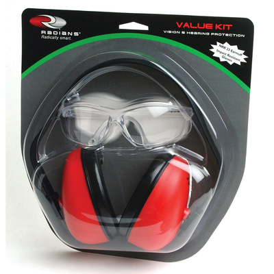 Def-Guard Earmuff and One Pair Titan Glasses Clear Lens