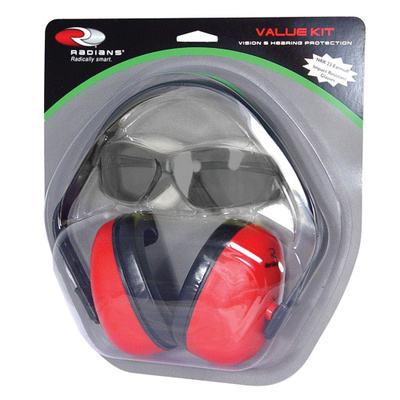 Def-Guard Earmuff and One Pair Titan Glasses Smoke Lens