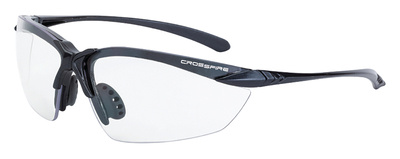Crossfire Chassic Protective Eyewear Clear Lens Matte Black Frame