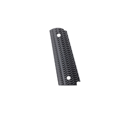 1911 Custom Grip Scalloped Wood Black