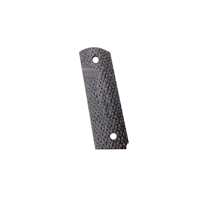 1911 Custom Grip Thumb Groove Laminate Wood Black/Pewter