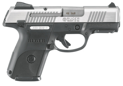 SR40C Compact .40 Smith & Wesson 3.5 Inch Barrel Brushed Stainless Steel Slide 9 Round