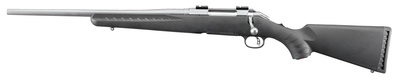 American Rifle All Weather Compact .243 Winchester 18 Inch Barrel Matte Stainless Finish Black Composite Stock 4 Round Left Hand