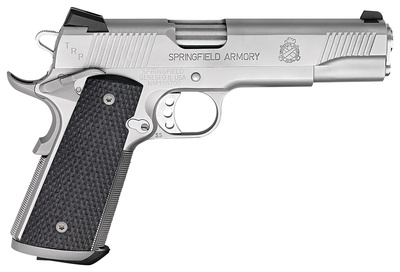 Model 1911 TRP .45 ACP 5 Inch Stainless Steel Barrel Tritium Sights Stainless Steel Frame/Slide Satin Finish G10 Grips 7 Round