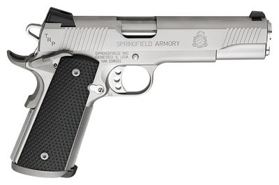 Model 1911-A1 Tactical Response Loaded .45 ACP 5 Inch Barrel Stainless Steel Finish Fixed Combat Trijicon Night Sights 7 Round California Compliant