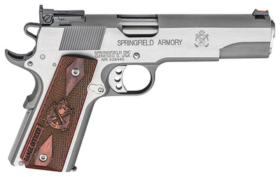 Model 1911 Range Officer 9mm 5 Inch Stainless Steel Barrel Adjustable Target Sights Stainless Steel Frame/Slide Cocobolo Grips 9 Round