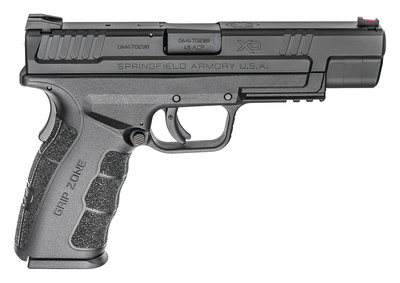 XDG Mod.2 Tactical 45 ACP 5 Inch Barrel Melonite Finish Fiber Optic Front Sight Low Profile Combat Rear Sight Black Two 13 Round Magazines