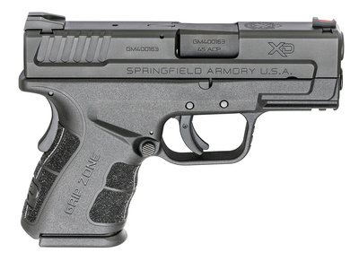 XDG Mod.2 Sub-Compact .45 ACP 3.3 Inch Barrel Black Two 9 Round Magazines