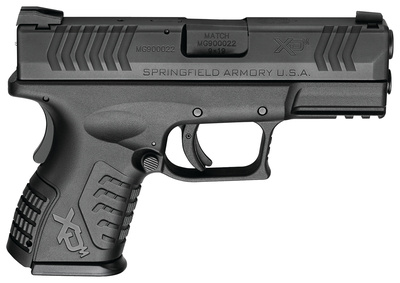 XDM 3.8 Compact 9mm 3.8 Inch Hammer Forged Steel Barrel Melonite Finish Polymer Frame Black One 13 Round and One 19 Round Magazines